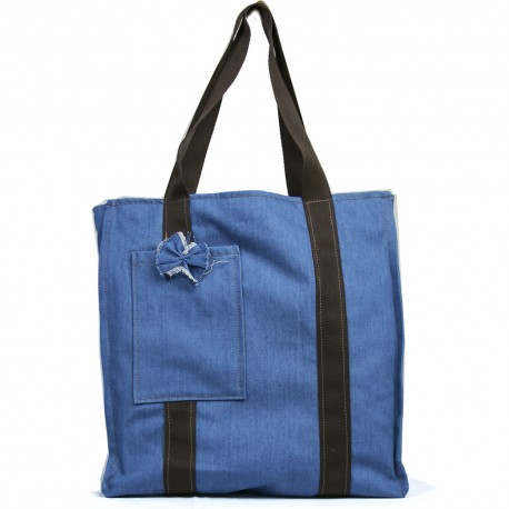 Design Jeans Cloth Front Shoulder Bag with Shoulder Bag