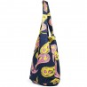 Design Pink and Yellow Shawl Patterned Jeans Bag 3