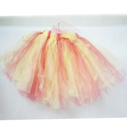 Yellow Pink Children Tulle Skirt