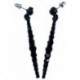 Black Crystal Stone Earring