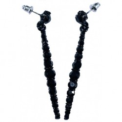 Black Crystal Stone Earring