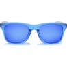 Fashion Moon Bamboo Handle Blue Top Gun Frame Blue Mirrored Sunglasses