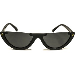 Fashion Moon Icon Frame Black Frame Sunglasses