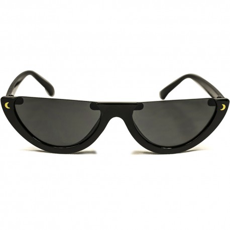 Fashion Moon Icon Frame Black Frame Sunglasses