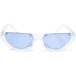 Fashion Moon Icon Model Transparent Frame Sunglasses