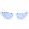 Fashion Moon Icon Model Transparent Frame Sunglasses