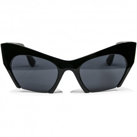 Fashion Moon Tiffany Model Black Frame Sunglasses