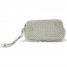 Silver Beaded Small Hand Bag