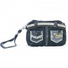 Grated Denim Small Handbag