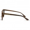 Fashion Moon Wooden Patterned Frame Mirrored Glass Sunglasses