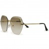 Fashion Moon Scarlet Model Rimless Brown Glass Sunglasses