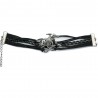 Black Leather Bracelet Bird Model