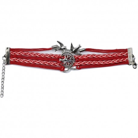 Red Leather Bracelet