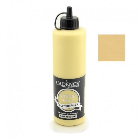 Cadence Hybrid Acryilic For All Surfaces Multisulfaces H-007 Light Yellow 500ml
