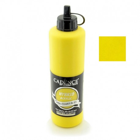 Cadence Hybrid Acryilic Multisulfaces For All Surfaces H-008 Lemon Yellow 500ml