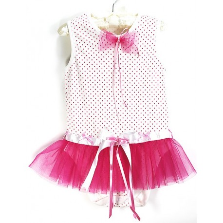 Çiço Baby Body With Pink Polka Dots Tutu