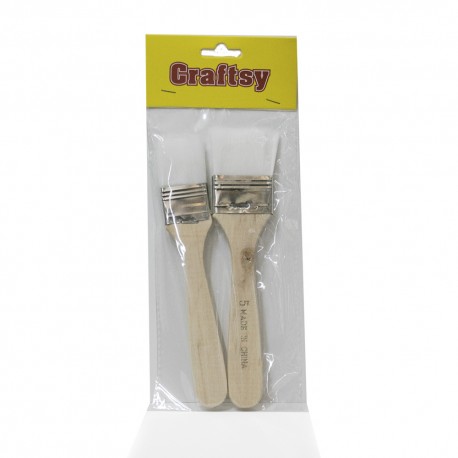 White Bristle Brush Set 2