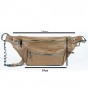 Waist Bag Chain Model Light Brown