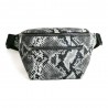 Waist Bag Brown Snake Patterned Model