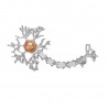 FashionMoon Medical Jewelry Neuron Nerve Cell Modeled Brooch