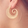 Spiral Leaf Model Earrings