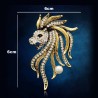 FashionMoon Lion Head Brooch Pin