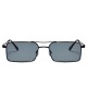 Fashion Moon Vintage Retro Small Rectangle Black Framed Trendy Black Glassed Sunglasses