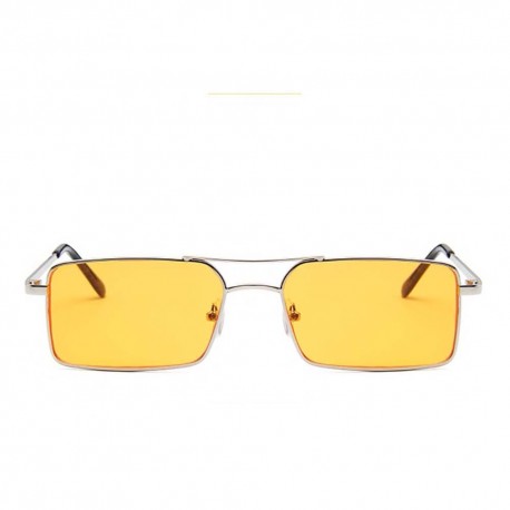 ashion Moon Vintage Retro Small Oval Framed Trend Orange Glass Sunglasses