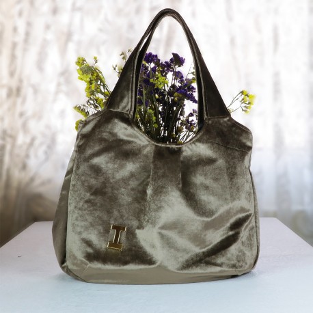 Design Velvet Brown Bag