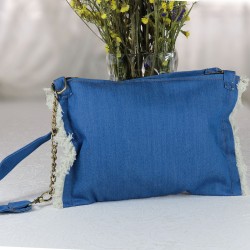 Design Tasseled Jeans Fabric Free Bag Model Bag