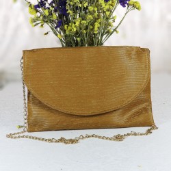Design Mustard Colored Chain Shoulder Bag
