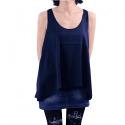 Mango Buliz Wakiki Navy Sleeveless Blouse