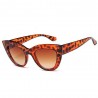 Fashion Moon Esmeralda Model Big Brown Leopard Patterned Sunglasses