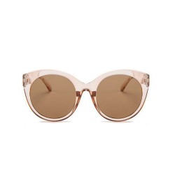 Fashion Moon Esmeralda Model Transparent Brown Round Sunglasses