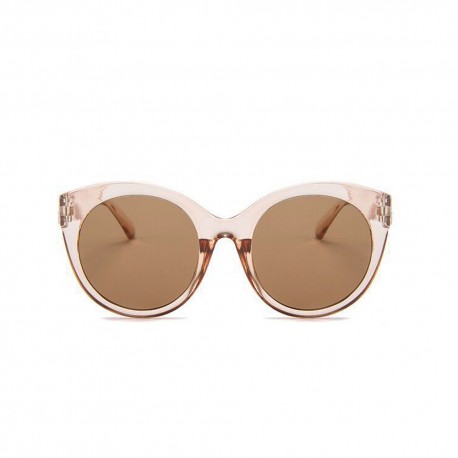 Fashion Moon Esmeralda Model Transparent Brown Round Sunglasses