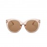Fashion Moon Esmeralda Model Transparent Brown Round Sunglasses