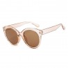 Fashion Moon Esmeralda Model Transparent Brown Round Sunglasses