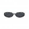 Fashion Moon Style Black and White Leopard Patterned Sunglasses