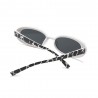 Fashion Moon Style Black and White Leopard Patterned Sunglasses