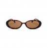 Fashion Moon Style Brown Leopard Patterned Sunglasses