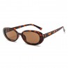 Fashion Moon Style Brown Leopard Patterned Sunglasses