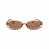 Fashion Moon Style Model Brown Transparent Sunglasses