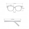 Fashion Moon Style Model Brown Transparent Sunglasses