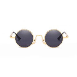 Fashion Moon Hipi Round Model Black Glass Sunglasses