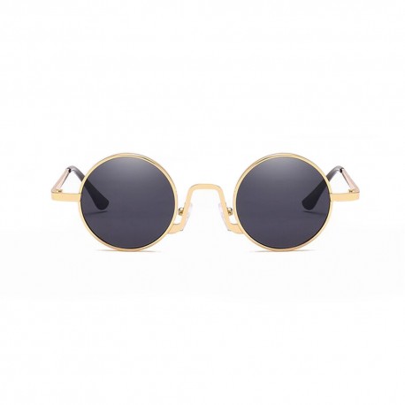 Fashion Moon Hipi Round Model Black Glass Sunglasses