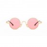 Fashion Moon Hipi Round Model Pink Glass Sunglasses