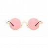 Fashion Moon Hipi Round Model Pink Glass Sunglasses
