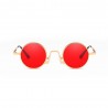 Fashion Moon Hipi Round Model Red Glass Sunglasses