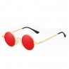 Fashion Moon Hipi Round Model Red Glass Sunglasses