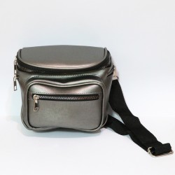 Silver Color Hard Free Bag Model Waist Bag